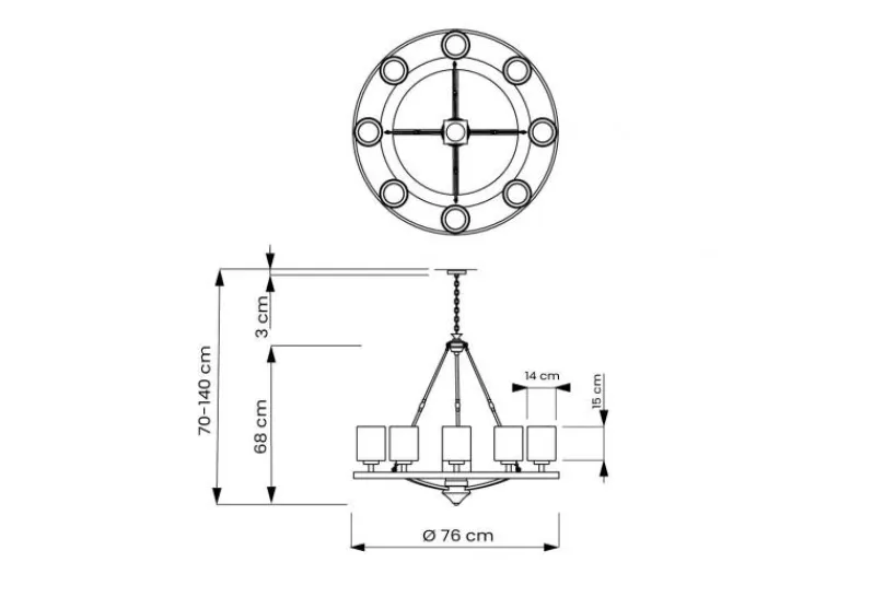 Arrediorg Lampadario colore SANTINI W9