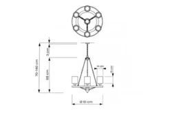 Arrediorg Lampadario color SANTINI W7