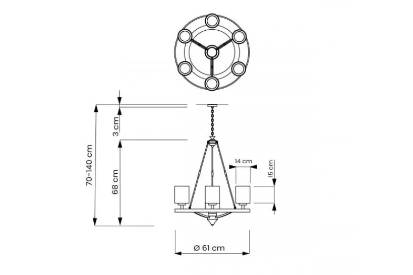 Arrediorg Lampadario color SANTINI W7
