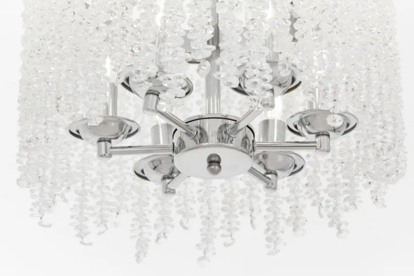 Arrediorg Lampadario con cristalli moderno cromo BALMENA D40