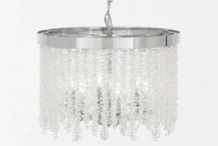 Arrediorg Lampadario con cristalli moderno cromo BALMENA D40
