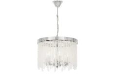 Arrediorg Lampadario con cristalli moderno cromo BALMENA D40