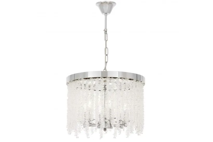 Arrediorg Lampadario con cristalli moderno cromo BALMENA D40