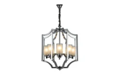 Arrediorg Lampadario con gabbia cromata VIGATTO W8