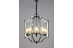 Arrediorg Lampadario con gabbia cromata VIGATTO W8
