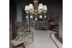 Arrediorg Lampadario di cristallo Dominni W6