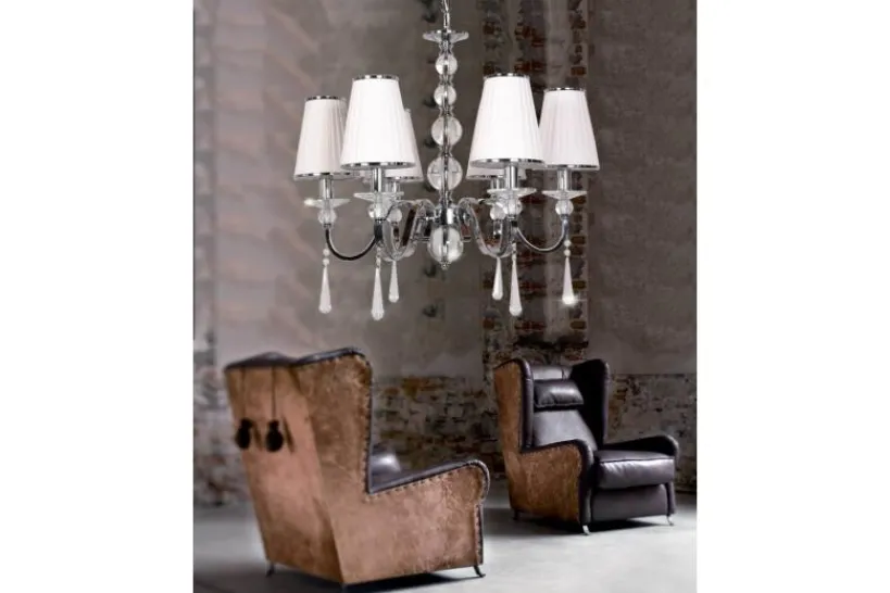 Arrediorg Lampadario di cristallo Federrica W6