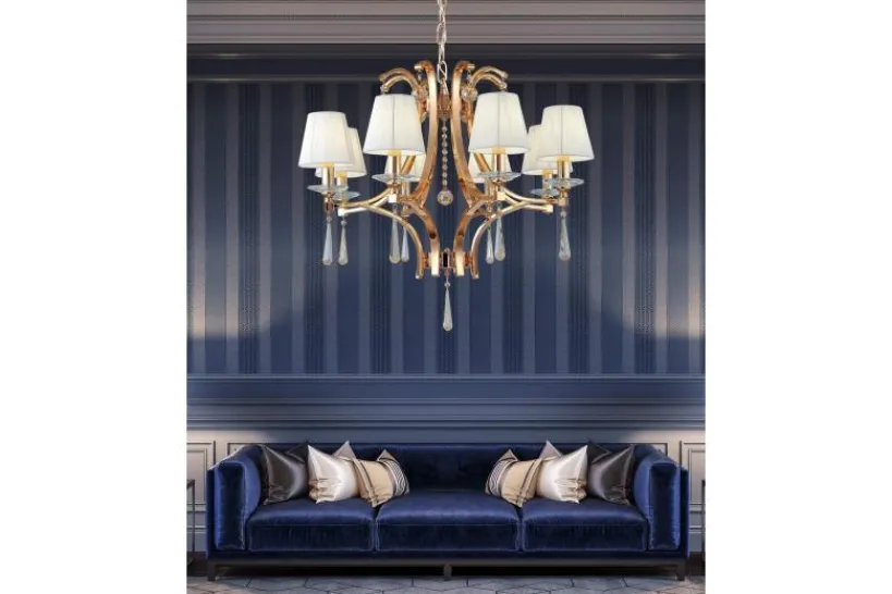 Arrediorg Lampadario di cristallo Venisia W8
