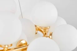 Arrediorg Lampadario di design moderno 40 luci oro caldo MARSIADA W40