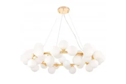 Arrediorg Lampadario di design moderno 40 luci oro caldo MARSIADA W40