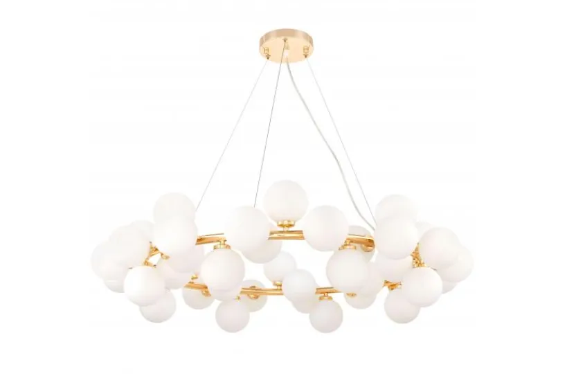Arrediorg Lampadario di design moderno 40 luci oro caldo MARSIADA W40