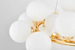 Arrediorg Lampadario di design moderno 40 luci oro caldo MARSIADA W40