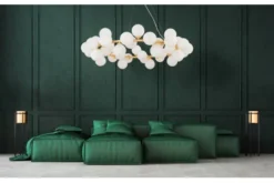 Arrediorg Lampadario di design moderno 40 luci oro caldo MARSIADA W40