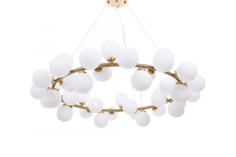 Arrediorg Lampadario di design moderno 40 luci MARSIADA W40 Ottone