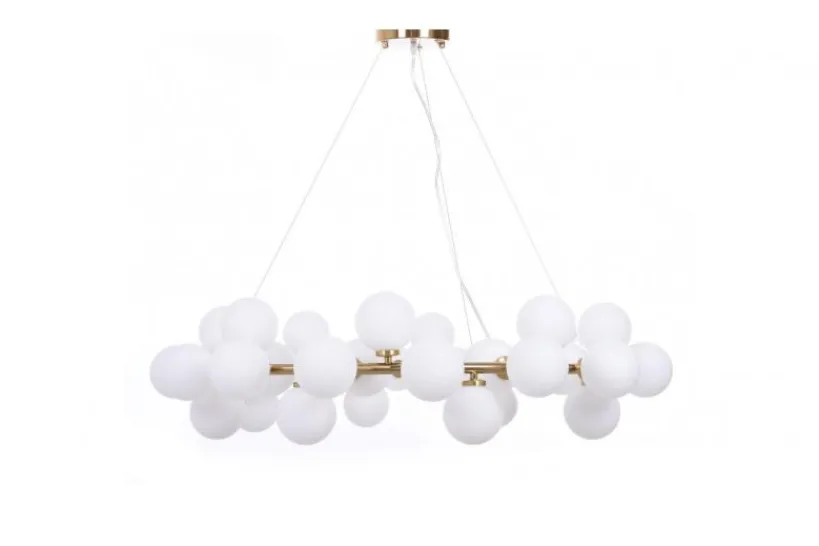 Arrediorg Lampadario di design moderno 40 luci MARSIADA W40 Ottone