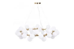Arrediorg Lampadario di design moderno 40 luci MARSIADA W40 Ottone