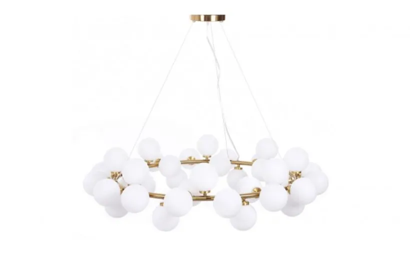 Arrediorg Lampadario di design moderno 40 luci MARSIADA W40 Ottone