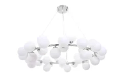 Arrediorg Lampadario di design moderno 40 luci MARSIADA W40 Cromato