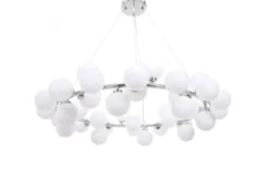 Arrediorg Lampadario di design moderno 40 luci MARSIADA W40 Cromato
