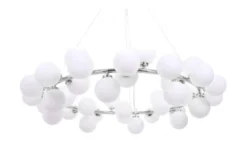 Arrediorg Lampadario di design moderno 40 luci MARSIADA W40 Cromato