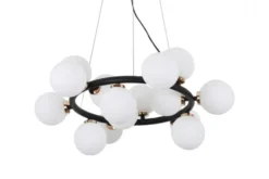 Arrediorg Lampadario di design moderno 15 luci Oro caldo MARSIADA W15