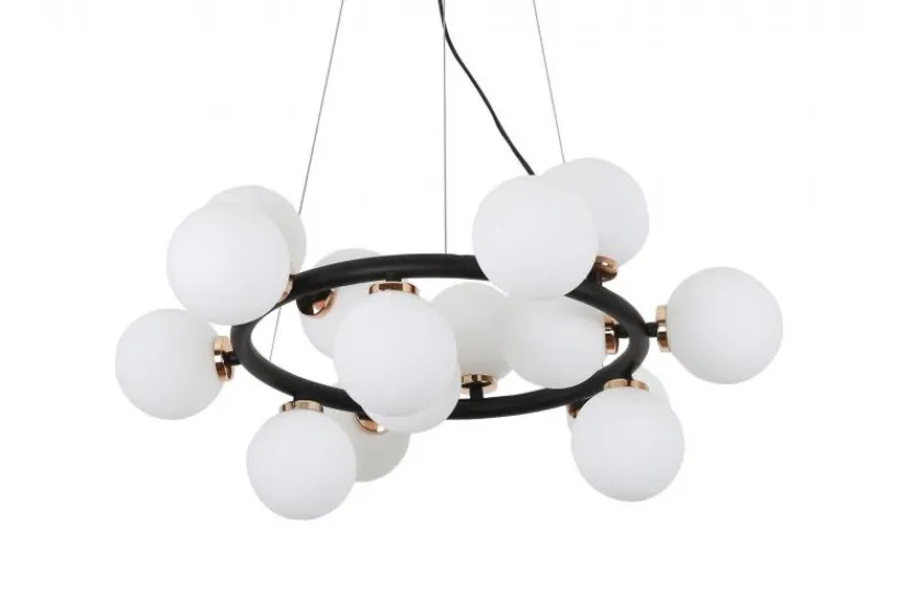 Arrediorg Lampadario di design moderno 15 luci Oro caldo MARSIADA W15