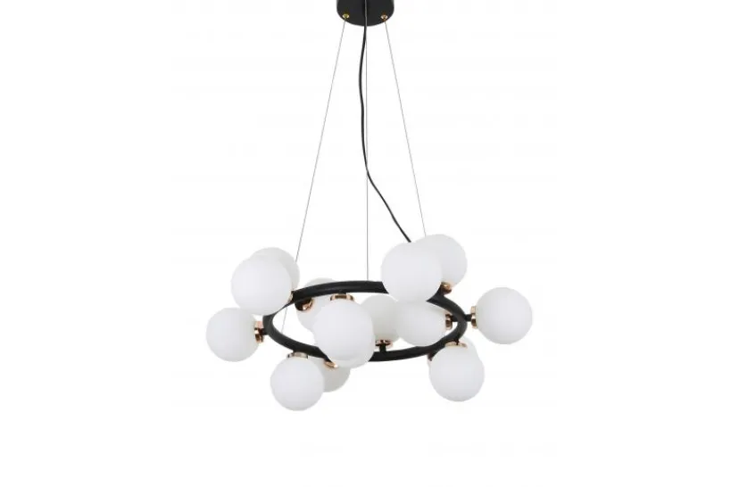 Arrediorg Lampadario di design moderno 15 luci Oro caldo MARSIADA W15