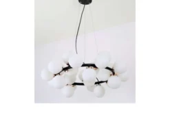Arrediorg Lampadario di design moderno 25 luci e oro caldo MARSIADA W25