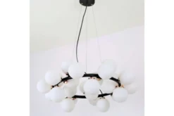 Arrediorg Lampadario di design moderno 25 luci e oro caldo MARSIADA W25