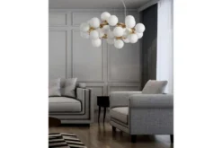 Arrediorg Lampadario di design moderno 25 luci MARSIADA W25 Oro