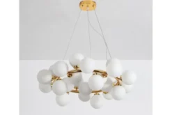 Arrediorg Lampadario di design moderno 25 luci MARSIADA W25 Oro