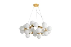 Arrediorg Lampadario di design moderno 25 luci MARSIADA W25 Oro
