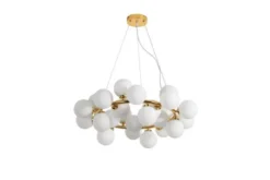Arrediorg Lampadario di design moderno 25 luci MARSIADA W25 Oro