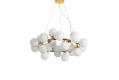Arrediorg Lampadario di design moderno 25 luci MARSIADA W25 Oro