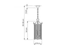Arrediorg Lampadario di design moderno in e vetro BOSTON W3