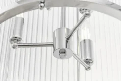 Arrediorg Lampadario di design moderno in metallo cromato e vetro BOSTON W6
