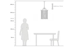 Arrediorg Lampadario di design moderno in metallo cromato e vetro BOSTON W6