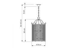 Arrediorg Lampadario di design moderno in e vetro BOSTON W6