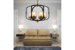 Arrediorg Lampadario di design e ottone BONTON W6
