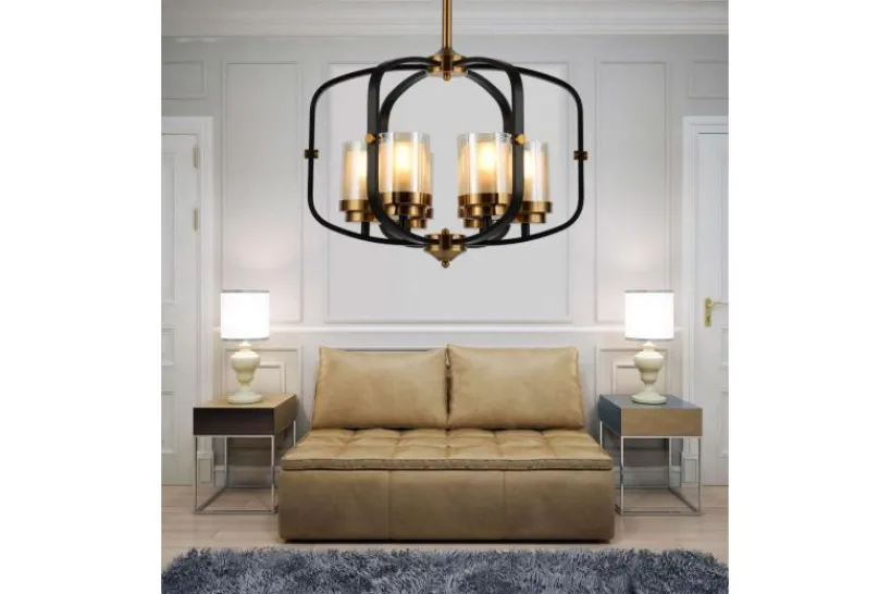 Arrediorg Lampadario di design e ottone BONTON W6