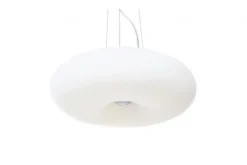 Arrediorg Lampadario moderno a sospensione in vetro BIANTE D48