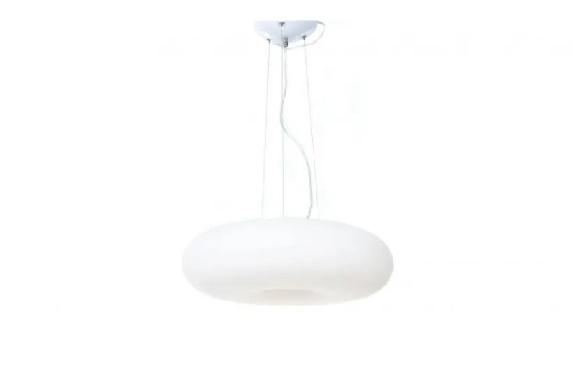 Arrediorg Lampadario moderno a sospensione in vetro BIANTE D48