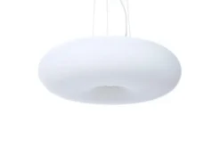 Arrediorg Lampadario moderno a sospensione in vetro BIANTE D48