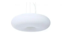 Arrediorg Lampadario moderno a sospensione in vetro BIANTE D48