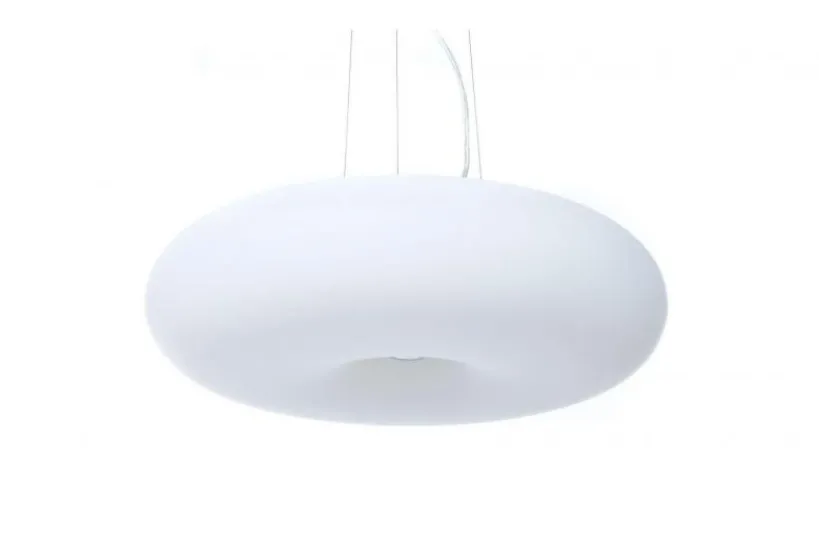 Arrediorg Lampadario moderno a sospensione in vetro BIANTE D48