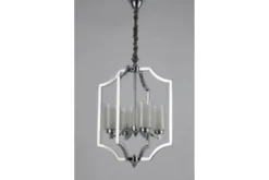 Arrediorg Lampadario moderno con gabbia cromata VIGATTO W4