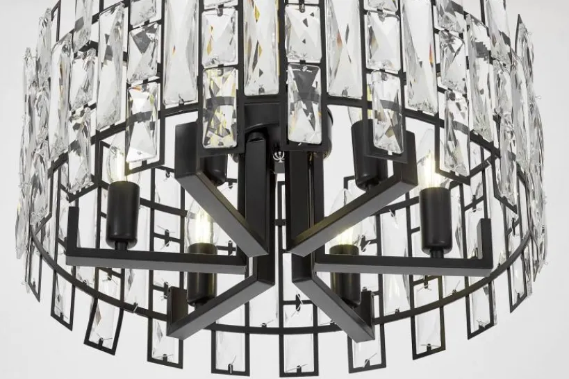 Arrediorg LAMPADARIO MODERNO IN CRISTALLO FIORINA D50
