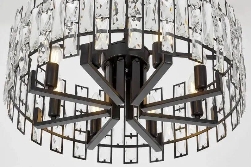 Arrediorg LAMPADARIO MODERNO IN CRISTALLO FIORINA D60