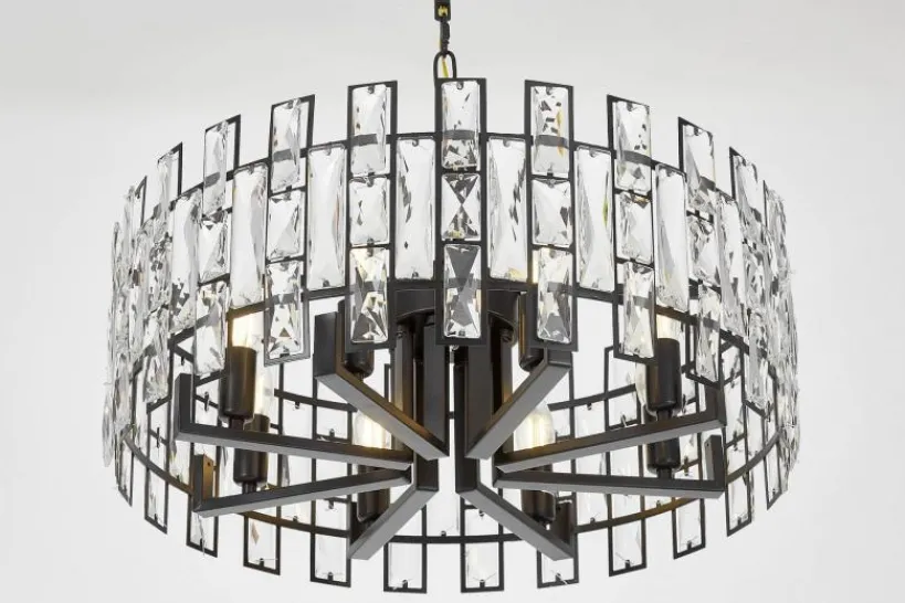 Arrediorg LAMPADARIO MODERNO IN CRISTALLO FIORINA D60