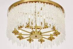 Arrediorg Lampadario moderno con cristalli BALMENA D60